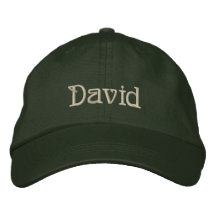 DAVID Name Designer Cap Embroidered Baseball Cap
