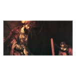 David Playing The Harp Before Saul. photo cards
