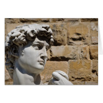 David Statue in  Florence Italy Card