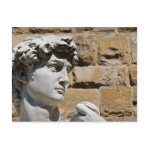 David Statue in  Florence Italy Postcard