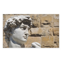 David Statue in  Florence Italy Rectangle Stickers