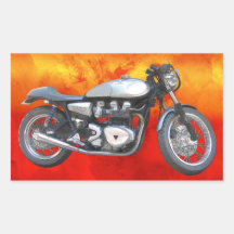 David Vasquez Motorcycle Rectangle Stickers