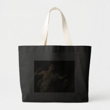 David with the Head of Goliath, Caravaggio Canvas Bags
