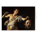 David with the Head of Goliath, Caravaggio cards