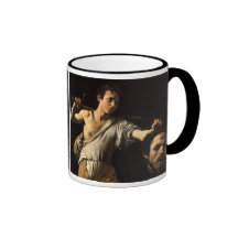 David with the Head of Goliath, Caravaggio Mugs