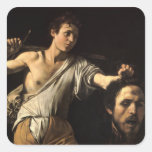 David with the Head of Goliath, Caravaggio Sticker