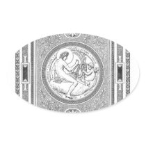 DaVinci and Sanzio Ceiling Classic Illustration Sticker
