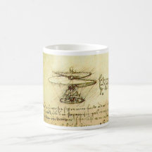 Davinci Helicopter design Coffee Mugs