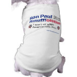 Dawgz 4 Ron Paul Dog T-shirt: America Rolls Over pet clothing