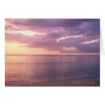 Dawn meets beach greeting card