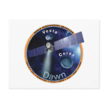 Dawn Mission Patch  postcards