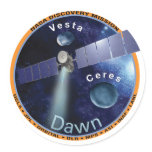 Dawn Mission Patch   stickers