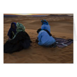Dawn on the Sahara, Erg Chebbi, Morocco Greeting Cards