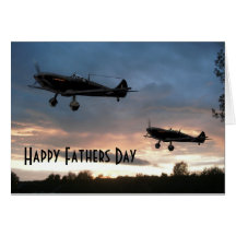 Dawn Patrol, Happy Fathers Day Greeting Card