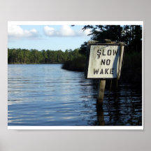 Dawson Creek "NO WAKE" Photo Print