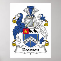 Dawson Family Crest Poster