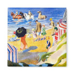 Day At the Beach Refrigerator Magnet