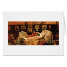 Day Dreaming Lady Greeting Card