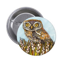 Day is full of joy - pearl-spotted owl buttons
