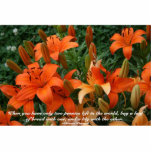 Day lily and quote- 2 x3 magnet Photo Sculpture