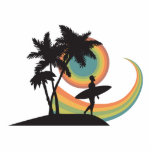 day of surfing vector design photo sculptures