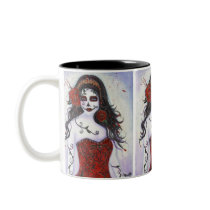 Day of the dead coffee mug By Renee L. Lavoie