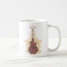 Day of the Dead Guitar Coffee Mug
