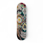 Day of the Dead Neon Glow Skateboard Deck