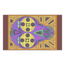 Day of the Dead rectangle sticker