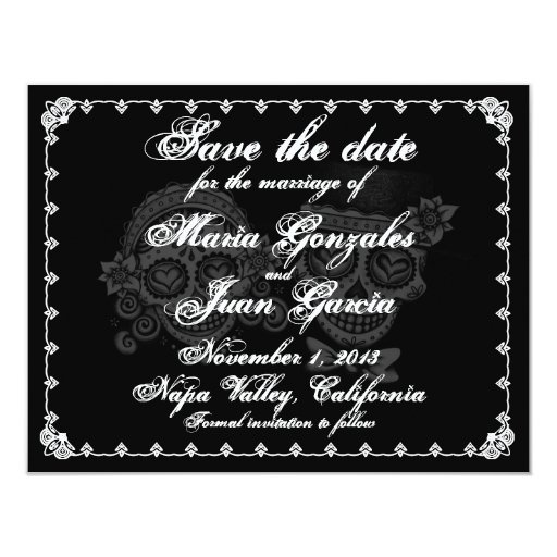 Save the date, Day of the dead and Dia de on Pinterest