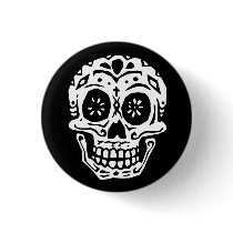 Day Of The Dead Skull 2 Pin
