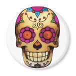 day of the dead skull magnets
