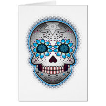 Day Of The Dead Sugar Skull Greeting Card