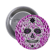 Day of the Dead Sugar Skull - Pink & Purple 2.0