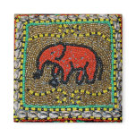 Dayak Elephant Native Tribal Art Magnets