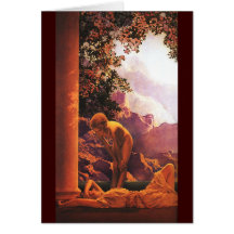 Daybreak, Maxfield Parrish Greeting Cards