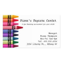 Daycare Childcare Buisness Card Business Cards