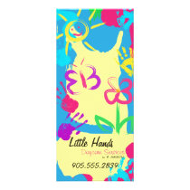 Daycare Promotional Flyer - Colourful Hand Prints