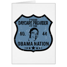 Daycare Provider Obama Nation Greeting Cards