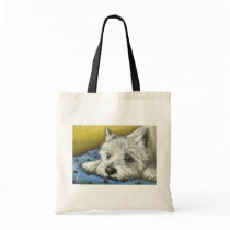 Daydreaming westie bag