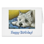 Daydreaming Westie Card