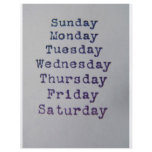 Days OfThe Week flyers