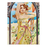 Daytime, Alphonse Mucha Postcard