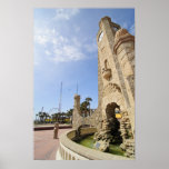 Daytona Beach Boardwalk Coquina Clock Tower Poster