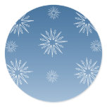 Dazzling Christmas Stars Stickers, Blue