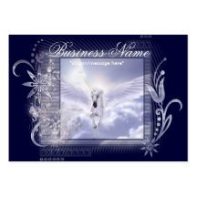 Dazzling Flying Unicorn Chubby Business Cards