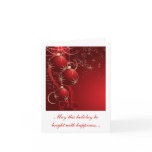Dazzling Tree Trimmings, Greeting Card