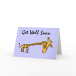 DC- Funny Giraffe Get Well Card