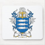 de Bruin Family Crest mousepads
