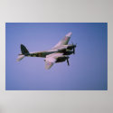 De Havilland DH-98 "Mosquito" T-3, in flight at Bo posters